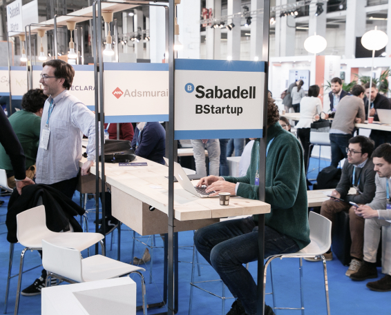 Startups participadas Banco Sabadell en stand 1